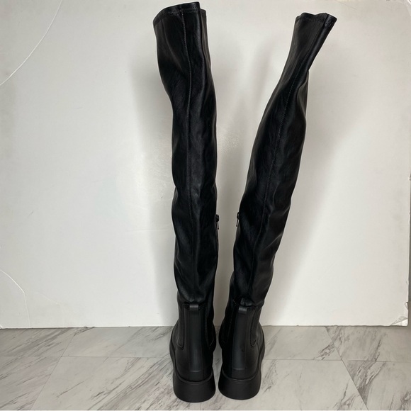 Jeffrey Campbell Black Over The Knee Boot 8 - Picture 3 of 15